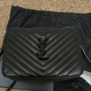 YSL Leather Camera Bag Brand New - Authentic All Black